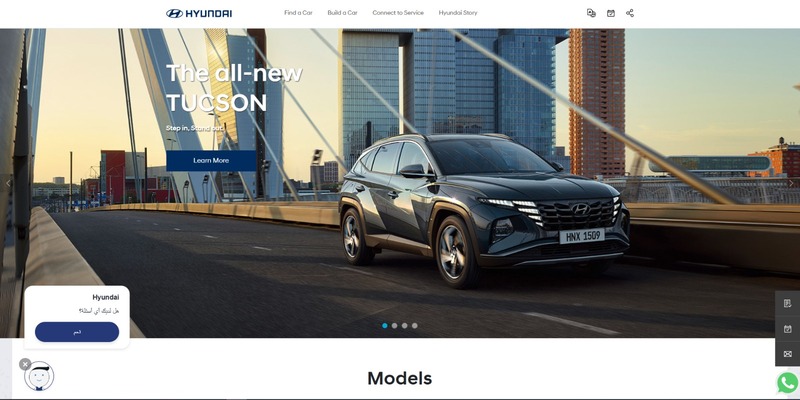 Screenshot of Project One - A Nuxt.js Application for Hyundai